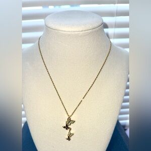 Gold Leaf and Vine Necklace